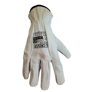 R  rękawice    robocze  biała skóra 10 Driver